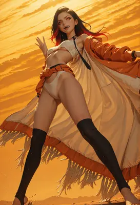 Fierce Vixen in Golden Sunset