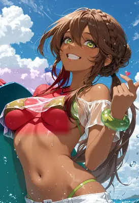 Sun-Kissed Surfer Girl Summer Vibes