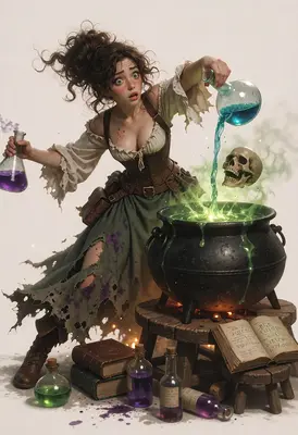The Alchemist's Chaotic Potion Experiment