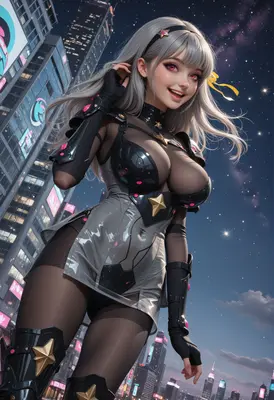 Starry Night Cyberpunk Idol
