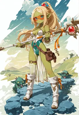 Goblin Sorceress Leading Her Tribe