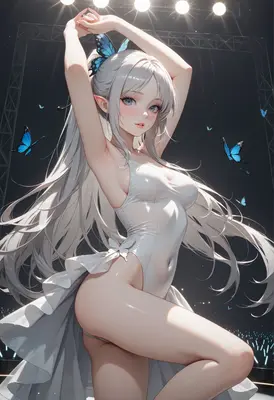 Starlight Idol With Blue Butterflies