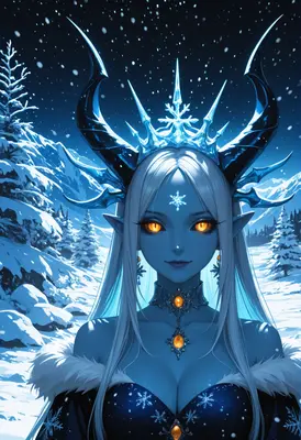 Ethereal Queen of the Frozen Peaks