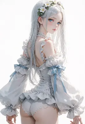 Ethereal Maiden with Floral Crown