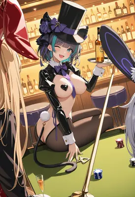 Playful Bunny Girl Casino Service