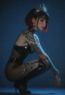 Crowned Queen of Dark Ink