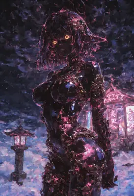 Ethereal Obsidian Spirit in Twilight