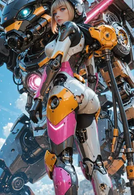 Cybernetic Pilot and Her Heavy Mech
