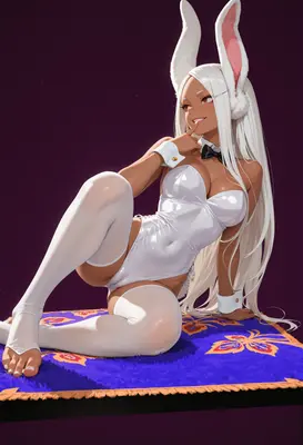 Mirko in a White Bunny Suit