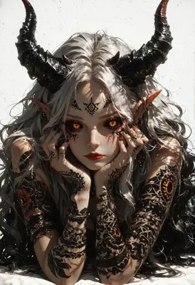 Gaze of the Silver Horned Demon