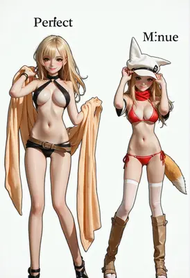 Dual Anime Girls in Beachwear