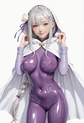 Elf Maiden in Radiant Purple Latex