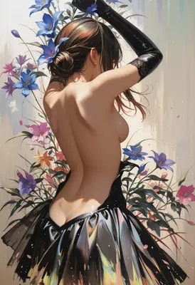 Elegance Among The Floral Bloom