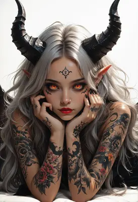Gaze of the Ink Horned Succubus