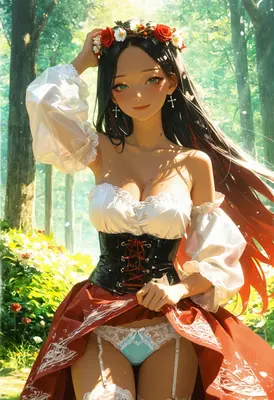 Forest Maiden in Floral Crown