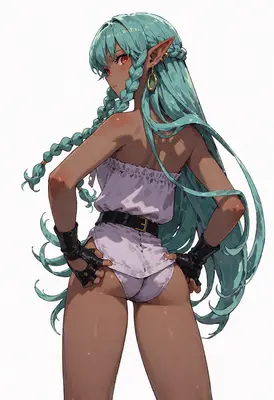 Stunning Elf Archer Looking Back