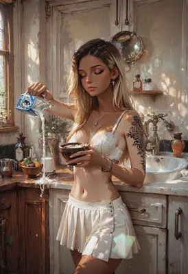 Morning Routine in the Kitchen