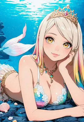 Enchanting Mermaid Princess Under the Sea