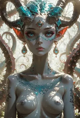 Ethereal Horned Creature of the Deep