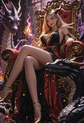 Dragon Queen on the Throne
