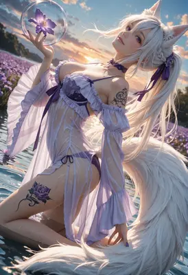 Ethereal Kitsune at Twilight