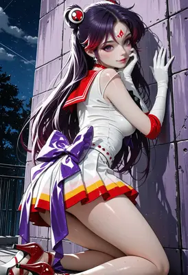 Mysterious Sailor Guardian at Night