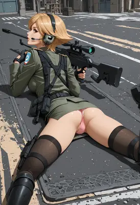 Tactical Sniper Lying in Wait
