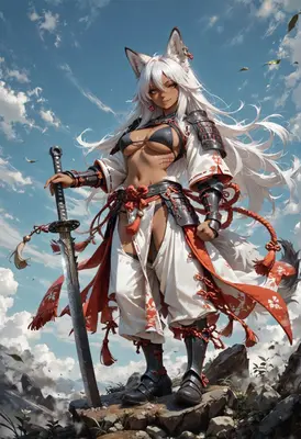 Fox Spirit Samurai Warrior