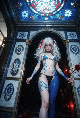Stained Glass Demoness