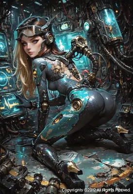 Cybernetic Technician in the Data Lab