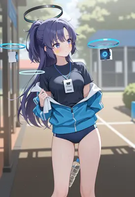 Sweaty Athlete with Floating Drones