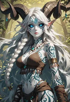 Mystical Horned Forest Guardian