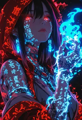 Mystic Mage with Glowing Runes