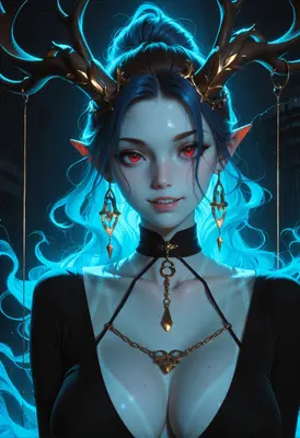 Ethereal Forest Spirit with Glowing Aura