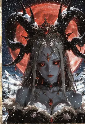 Queen of the Crimson Winter Moon