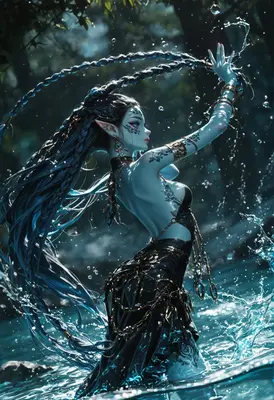 Mystical Elf Summoning Water Magic