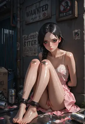 Captured Soul in the Dark Alleyway