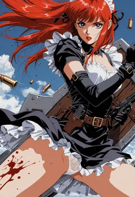 Combat Maid in the Line of Fire