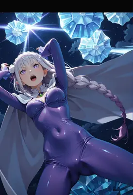 Emilia Casting Her Powerful Ice Magic
