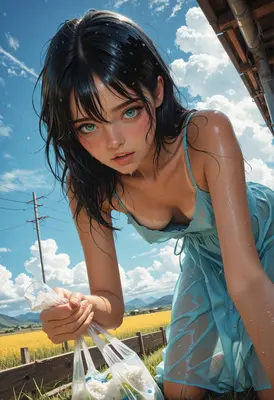 Wet Summer Day in the Meadow