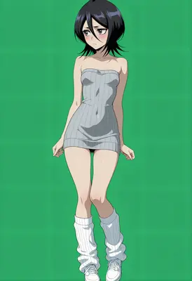 Shy Rukia in a Sweater Dress