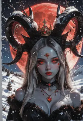 Queen of the Crimson Winter Moon