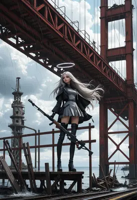 Angelic Guardian of the Ruined Bridge