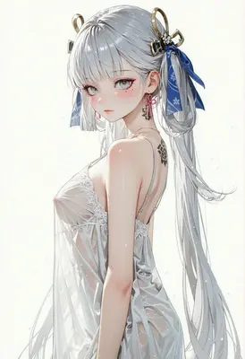 Ethereal Beauty in Sheer White