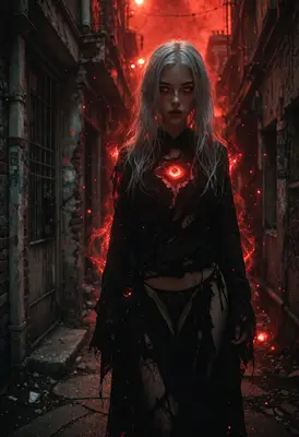 Ethereal Sorceress of the Dark Alley