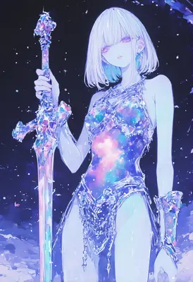 Celestial Guardian with Crystal Blade
