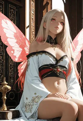 Ethereal Fairy with Red Eyes