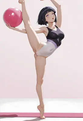 Hinata Hyuga Rhythmic Gymnastics Pose
