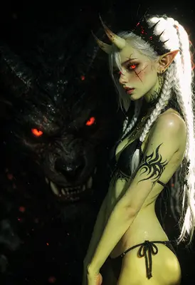 Demon Huntress and Her Beast