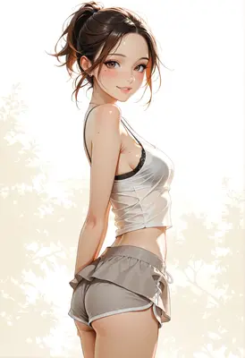 Radiant Beauty in Summer Sportswear